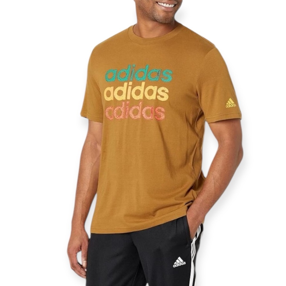Adidas Multi Linear Graphic Tee Shirt